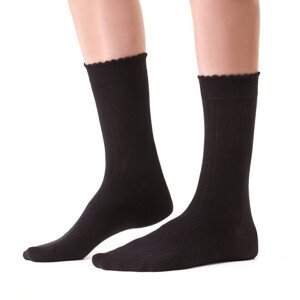 Dámske rebrované ponožky Steven art.099 35-40 černá 35-37