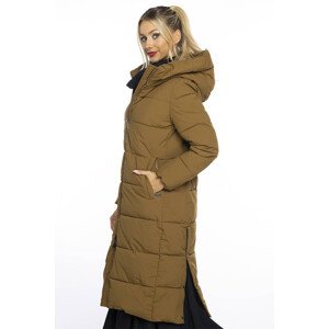 Dámska dlhá hnedá zimná bunda Ann Gissy (AG1-J9157) odcienie brązu S (36)