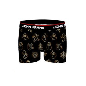 Pánske boxerky John Frank JFBD39-CH-GOLD PIECES M černá