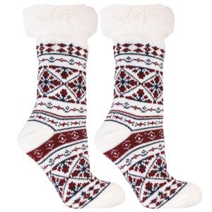 Zateplené ponožky Nordic winter III white non-slip bílá UNI