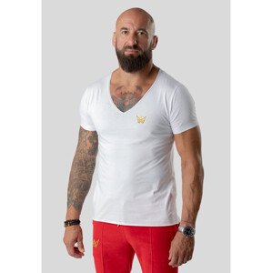TRES AMIGOS WEAR Tričko s oficiálnym výstrihom Biela S