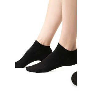 Dámske rebrované ponožky 137 černá 35-37