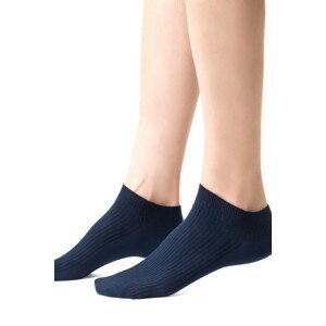 Dámske rebrované ponožky 137 tmavě modrá 35-37