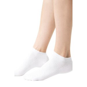 Dámske rebrované ponožky 137 bílá 35-37