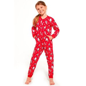 Dievčenské pyžamo 954/162 Gnomes2 - CORNETTE Červená 110/116