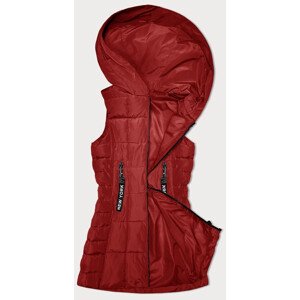 Červená dámska vesta s kapucňou S'West (B8225-4) odcienie czerwieni S (36)