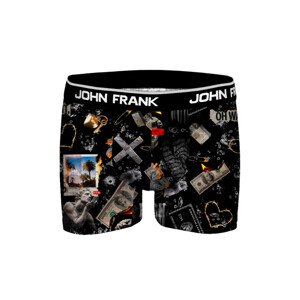 Pánske boxerky John Frank JFBDMOD107 L černá