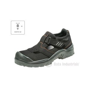 Čierne sandále Bata Industrials Act 151 U MLI-B09B1 46