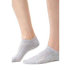 Dámske ponožky COMET 3D 066 MELANŽOVĚ ŠEDÁ 35-37