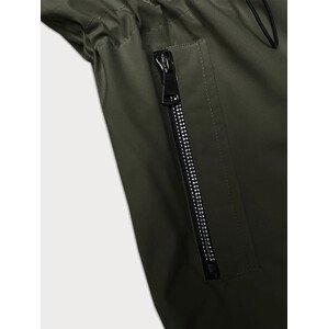 Tenká khaki bunda s kapucňou S'West (B8236-11) odcienie zieleni XL (42)
