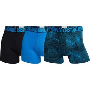 Pánske boxerky Cr7 3Pack 300-8110-49-2715 Black/Turquoise L
