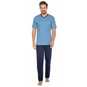 Pánske pyžamo Regina 456/24 w/r 2XL-3XL modrá XXL
