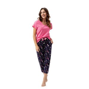 Dámske pyžamo 637 W/24 tmavě růžová XL