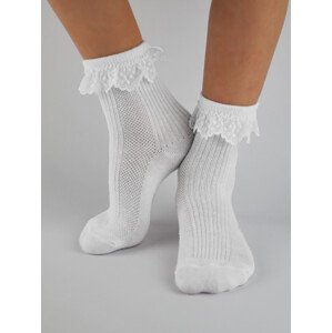 NOVITI Ponožky SB020-G-01 White 27-30