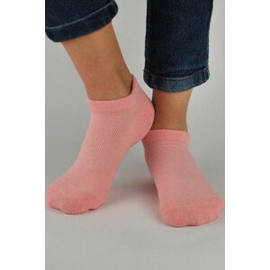 Dievčenské ažúrové ponožky SB017 losos 19-22