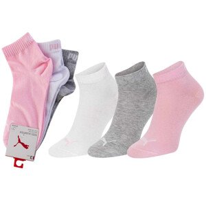 Ponožky Puma 3Pack 907375 White/Grey/Light Pink 39-42