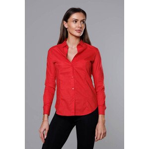 Klasická červená dámska košeľa (HH039-5) odcienie czerwieni XL (42)