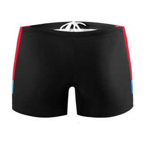 Pánske plavky - boxerky BD 381 - Sesto Senso L černá-modrá-červená