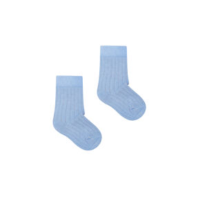 Kabak Detské ponožky Classic Ribbed Light Blue/Violet 22-25