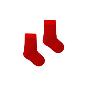 Kabak Detské ponožky Classic Ribbed Red/Navy Blue 22-25