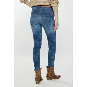 Monnari Jeans Vzorované džíny modré