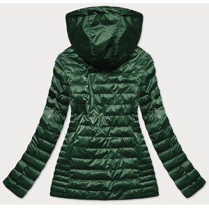 Zelená dámská bunda s kapucí model 16149578 zelená M (38) - 6&8 Fashion