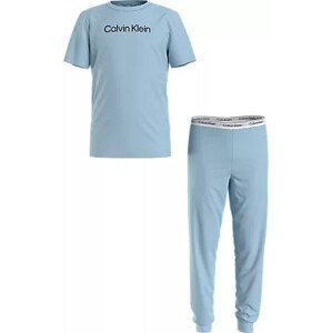 Spodné prádlo Chlapčenské pyžamo KNIT PJ SET (SS+CUFFED PANT) B70B7004780YW - Calvin Klein 12-14
