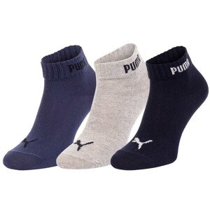 Puma 3Pack ponožky 887498 Navy/Blue/Grey 39-42