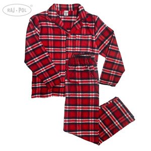 Raj-Pol Červené flanelové pyžamo M