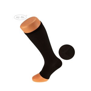 Raj-Pol Ponožky bez zipsu 1 stupeň čierne XL