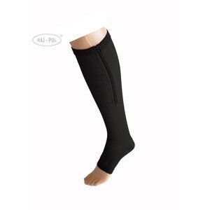 Raj-Pol Ponožky so zipsom 1 stupeň čierne XL