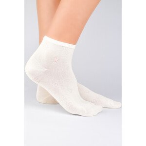 Dámske viskózové ponožky s hodvábom ST040 ecru 36-41
