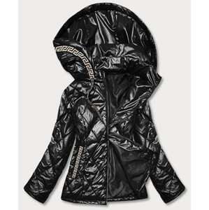 Čierna dámska bunda plus size (B8013-1) odcienie czerni 46