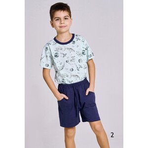 Chlapčenské pyžamo 3201 RONNIE 122-140 Modrá 128