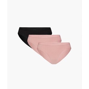 Dámske nohavičky ATLANTIC 3Pack - čierna/ružová S
