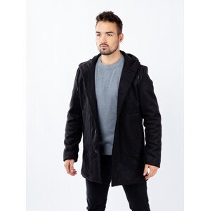 Pánsky kabát GLANO - čierny L