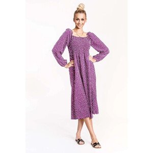 Fialové dámske šaty na ramienka Ann Gissy (DLY018) odcienie fioletu XL (42)