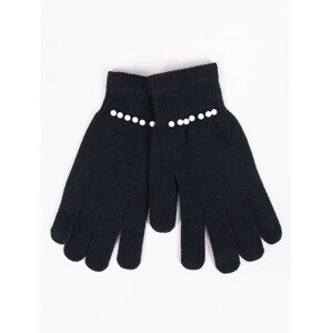 Yoclub Dámske päťprsté rukavice RED-0227K-AA50-003 Black 20