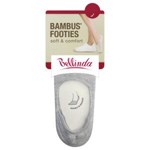 Bambusové veľmi nízke dámske ponožky BAMBUS FOOTIE SOCKS - BELLINDA - sivé 35 - 38