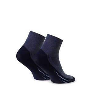 Pánské vzorované ponožky model 15020926 - Steven DENIM MÉLANGE 38-40