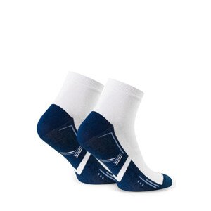 Pánské vzorované ponožky model 15020926 - Steven bílá 38-40