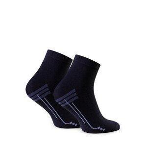 Pánské vzorované ponožky model 15020926 - Steven tmavě modrá 38-40