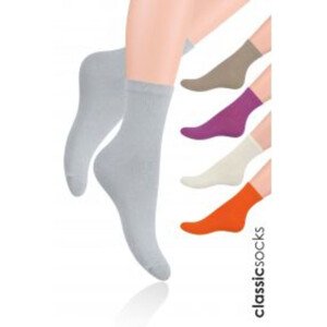 Hladké dámské ponožky 037 Hnědá 35-37