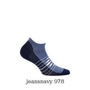 Pánske členkové ponožky Wola Sportive W91.1N3 Ag + vzor ceylan 42-44