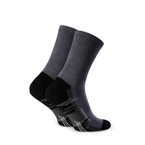 Pánske polofroté športové ponožky 047 šedá 41-43