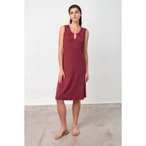 Vamp - Pohodlné dámske šaty - Syrah 18489 - Vamp red syrah S