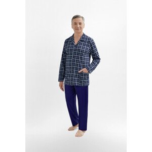 Pánske rozopínané pyžamo 403 ANTONI tmavě modrá M