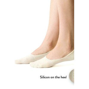 Dámske bavlnené ponožky so silikónom 058 Žlutá 38-40