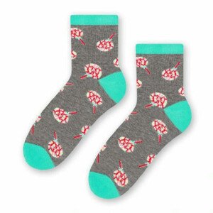 Dámske vzorované ponožky 099 Růžová 35-37