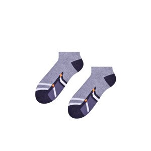 Športové bavlnené ponožky Steven Dynamic Sport art.101 šedá světlá melanž 35-37